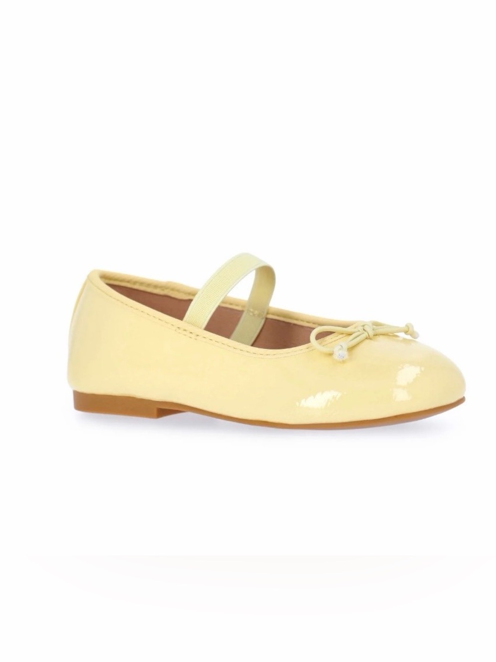 wonder nation Patent Mary Jane Ballet Flat - Pale Yellow